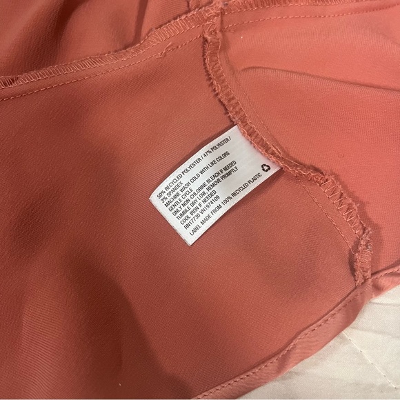 Wild Fable Pink Satin Cropped Wrap Blouse Women’s Size XS - Picture 9 of 10